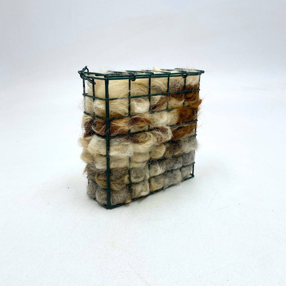 Alpaca Fleece Nesting Material with Square Holder